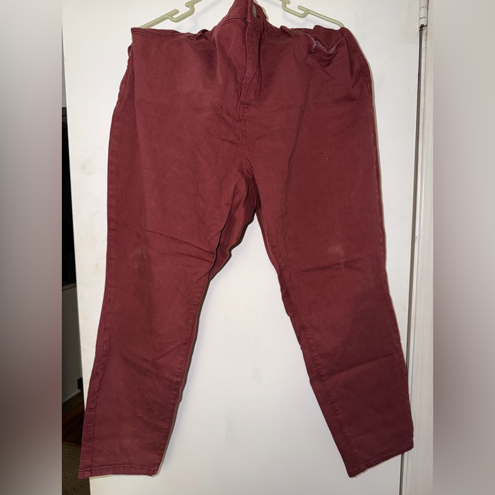 Ava & Viv Women's Jeans in Burgundy